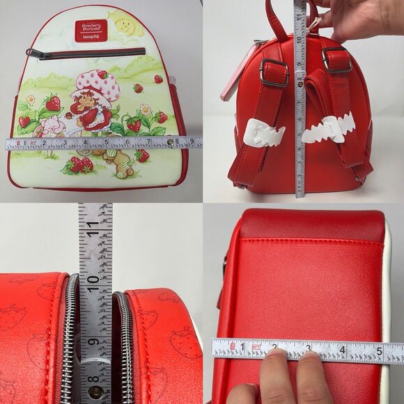 Strawberry Shortcake Loungefly Mini Backpack Wheelbarrow NWT Red main image 13